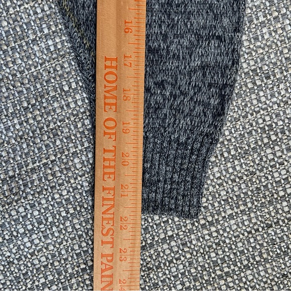 London Fog Unisex Vintage Sweater Gray Geometric Size Medium Wool blend - Picture 5 of 8